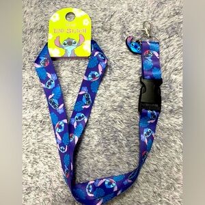 Disney Lilo & Stitch Kids Lanyard - Blue and Purple